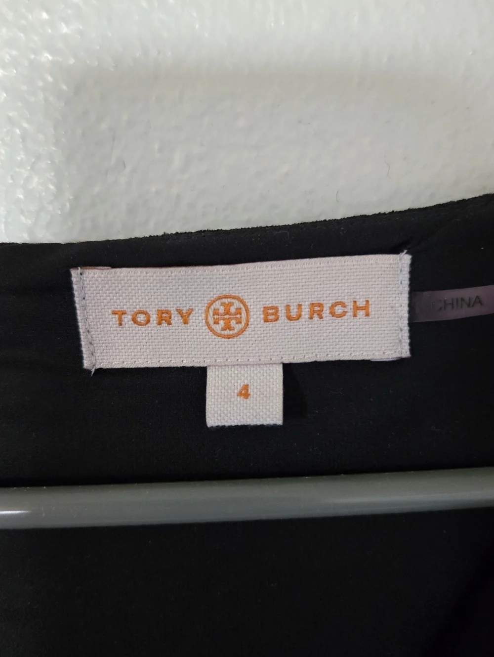Tory Burch | Black V-Neck Peplum Cocktail Dress Size 4
